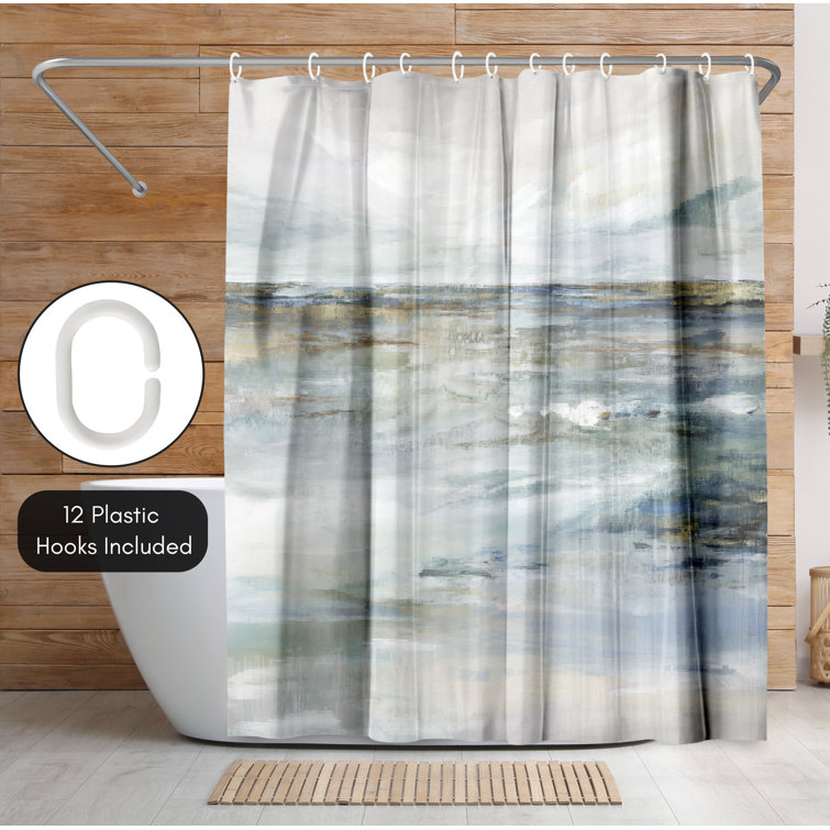 Coastal shower deals curtains